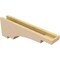 Ekena Millwork 4"W x 24"D x 8"H Thin Mediterranean Rough Cedar Woodgrain TimberThane Corbel, Primed Tan CORUR04X24X08MEDRCPR - alternate 3